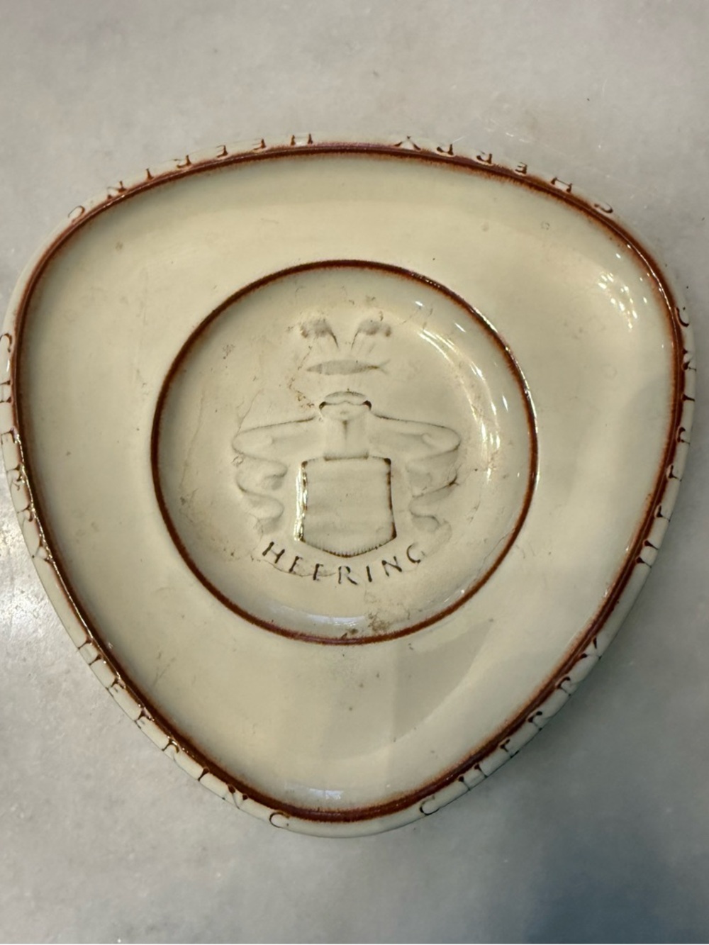 Vintage Cherry Heering Liqueur
Pottery Dish Mid-century Modern Denmark